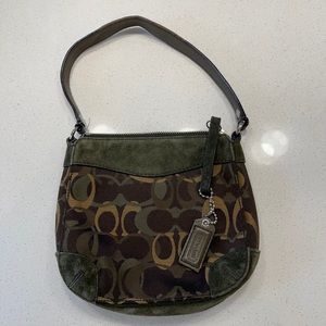 Green Chelsea Signature Coach Handbag